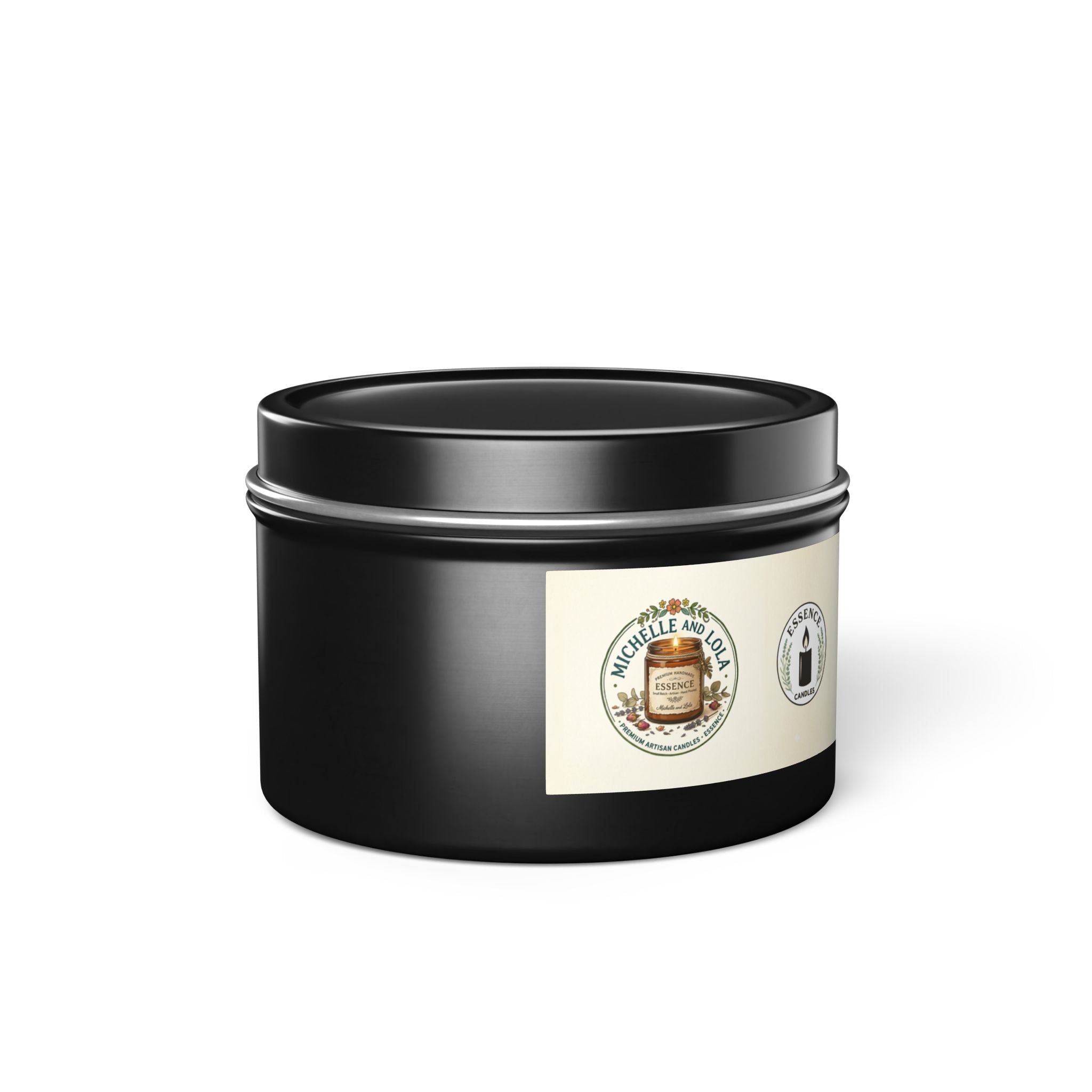 Rustic Honey & Oats Scented Tin Candle — Natural, Cozy Home Fragrance