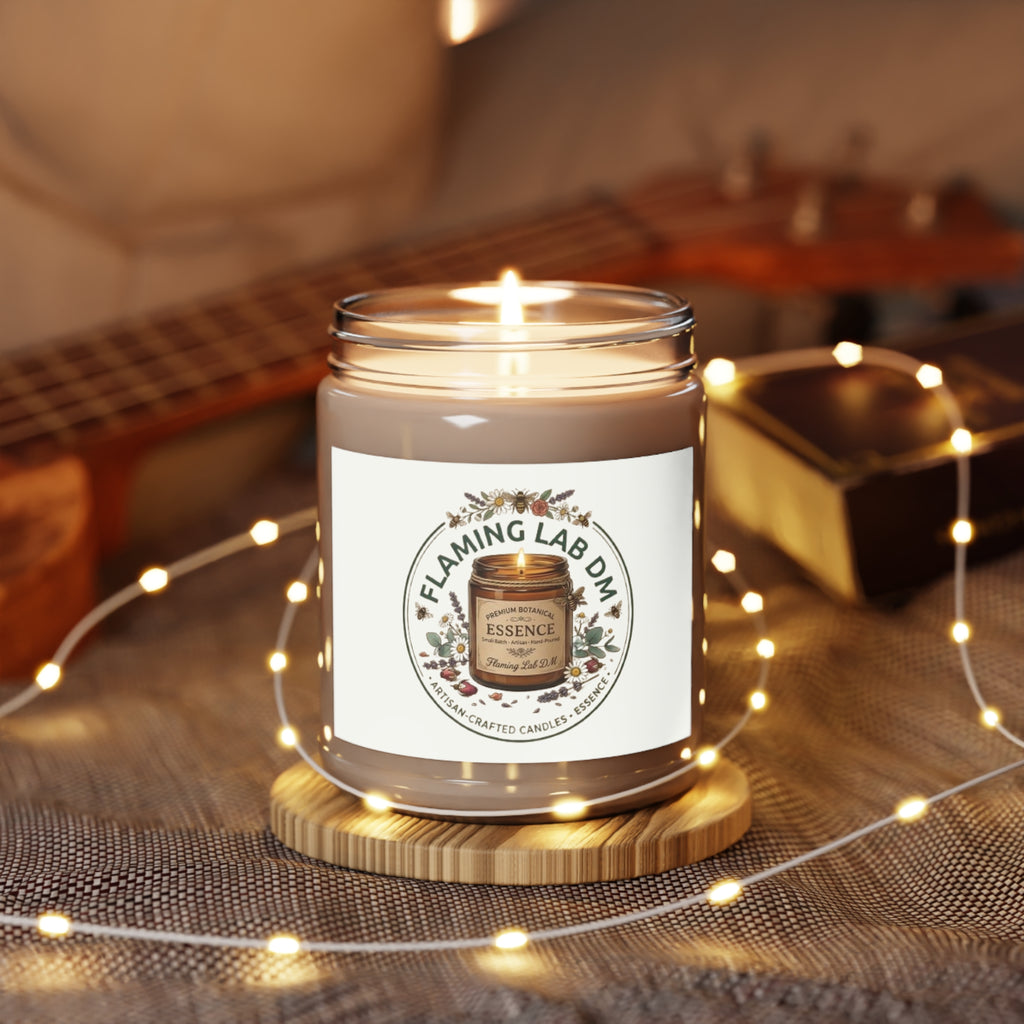 Soy Scented Candle 9oz — Michelle and Lola Essence Jar with White Lid