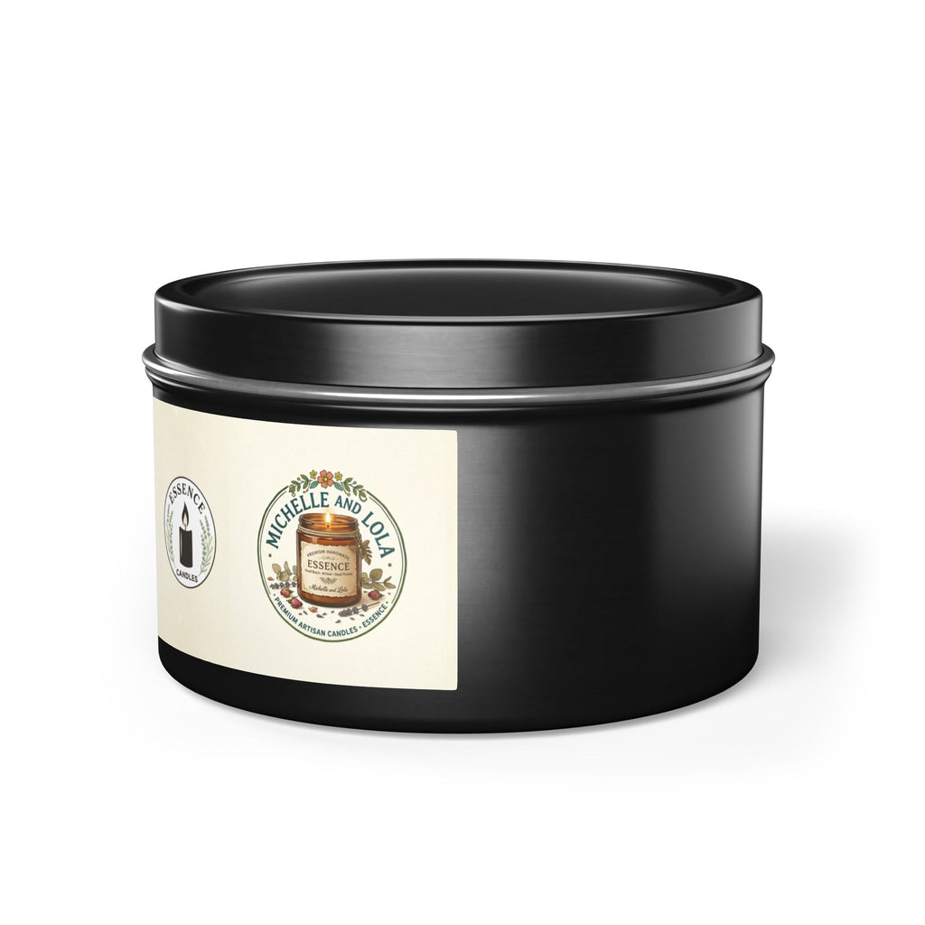 Rustic Honey & Oats Scented Tin Candle — Natural, Cozy Home Fragrance