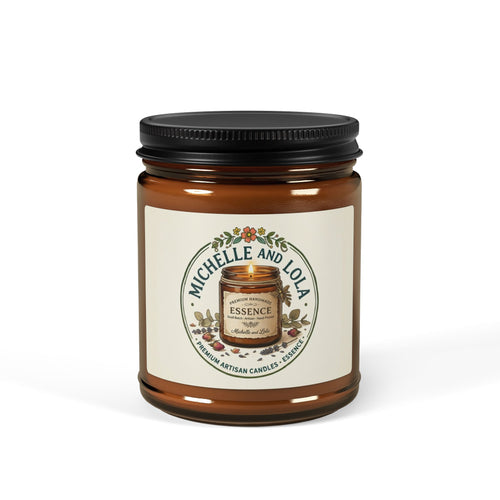 Amber Jar Soy Candle — Scented Soy Candle in Amber Glass (Multi-Size)