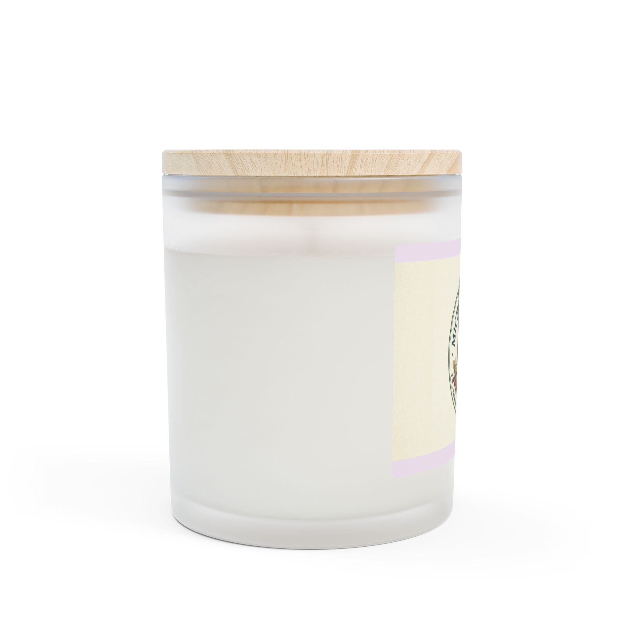 Frosted Glass Candle – Michelle & Lola Floral Jar Scented Candle (11 oz)
