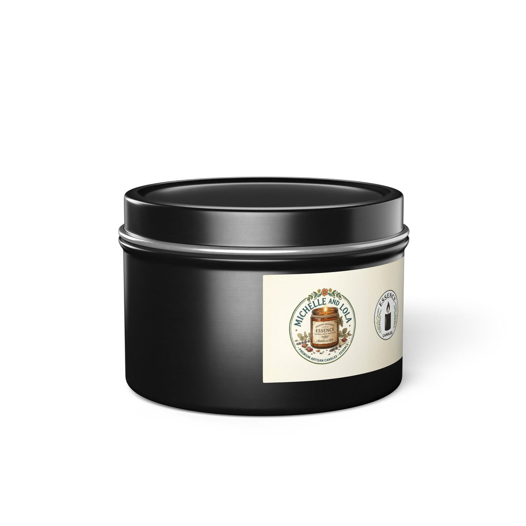 Rustic Honey & Oats Scented Tin Candle — Natural, Cozy Home Fragrance
