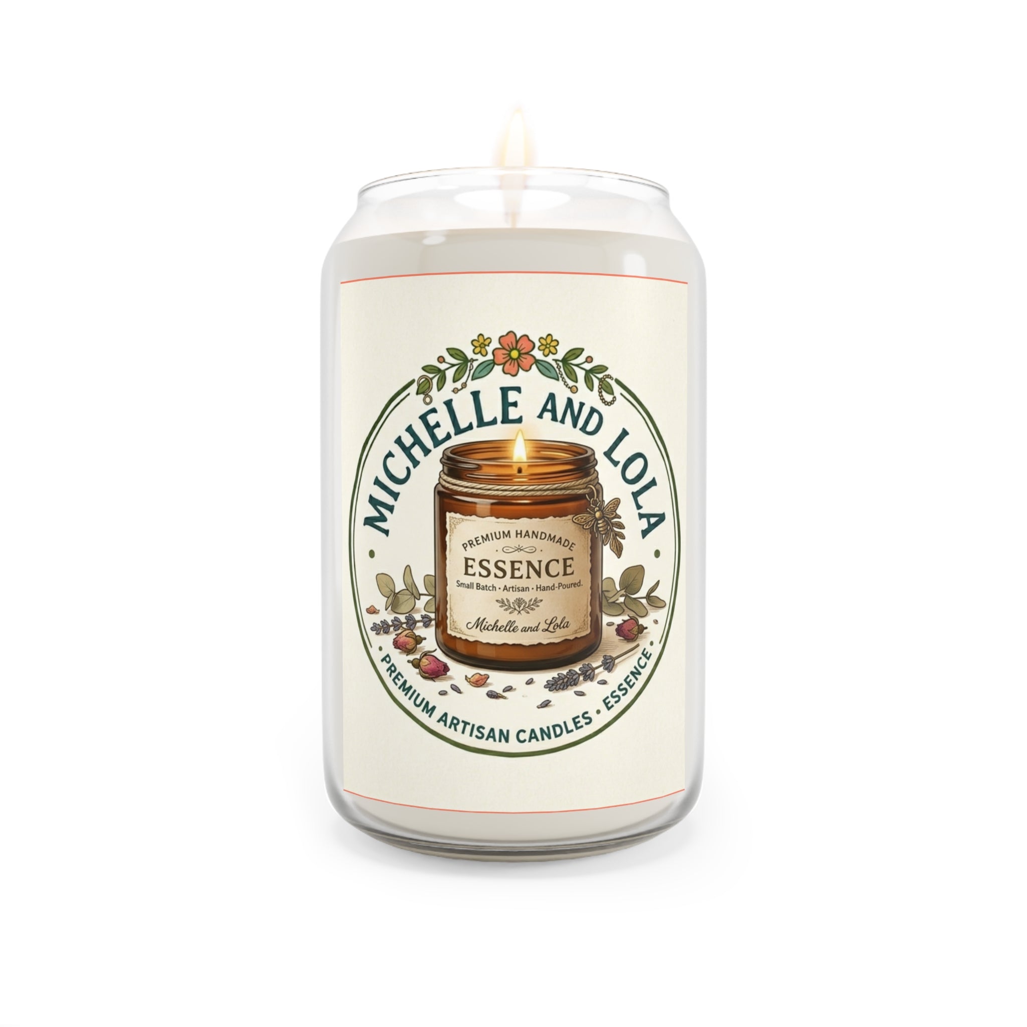 Michelle and Lola Essence Scented Soy Candle — 13.75oz Jar