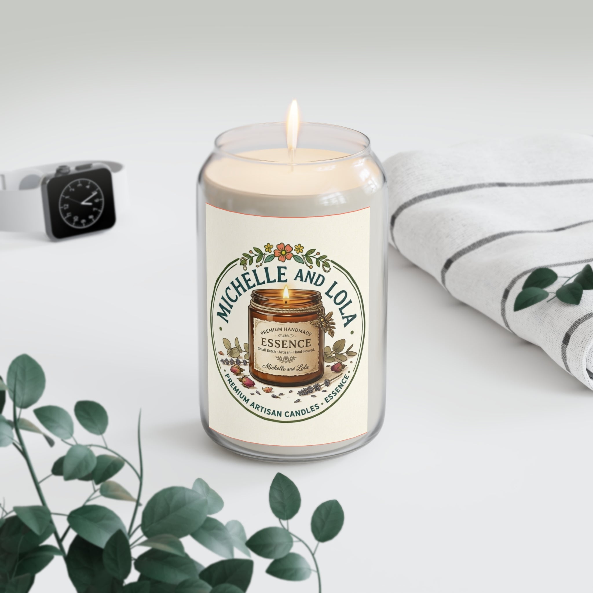 Michelle and Lola Essence Scented Soy Candle — 13.75oz Jar