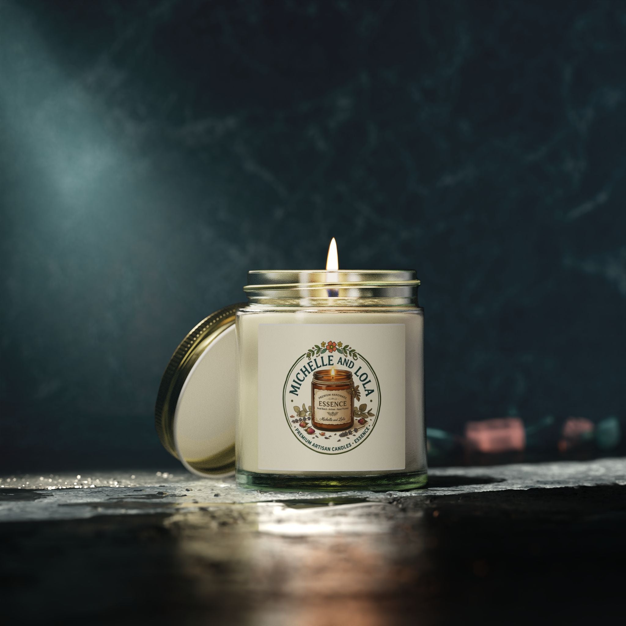 Scented Candle — Coconut Apricot Wax (4oz & 9oz)