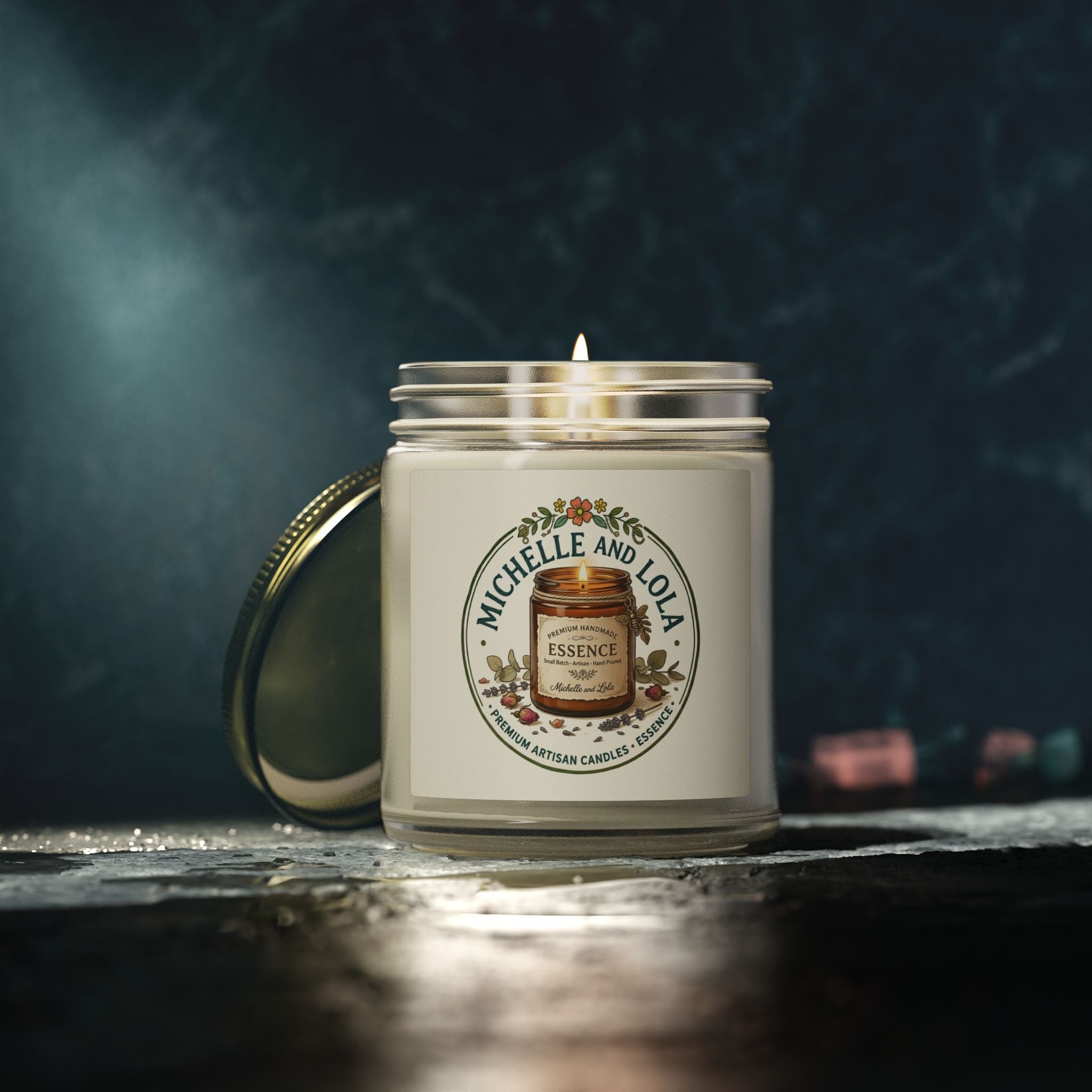 Scented Candle — Coconut Apricot Wax (4oz & 9oz)